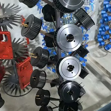 CNC-gefräste Teile schwarz eloxiert