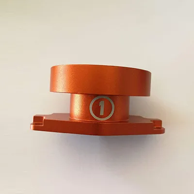 Sandstrahlen + Eloxieren + Lasergravieren von CNC-Teilen